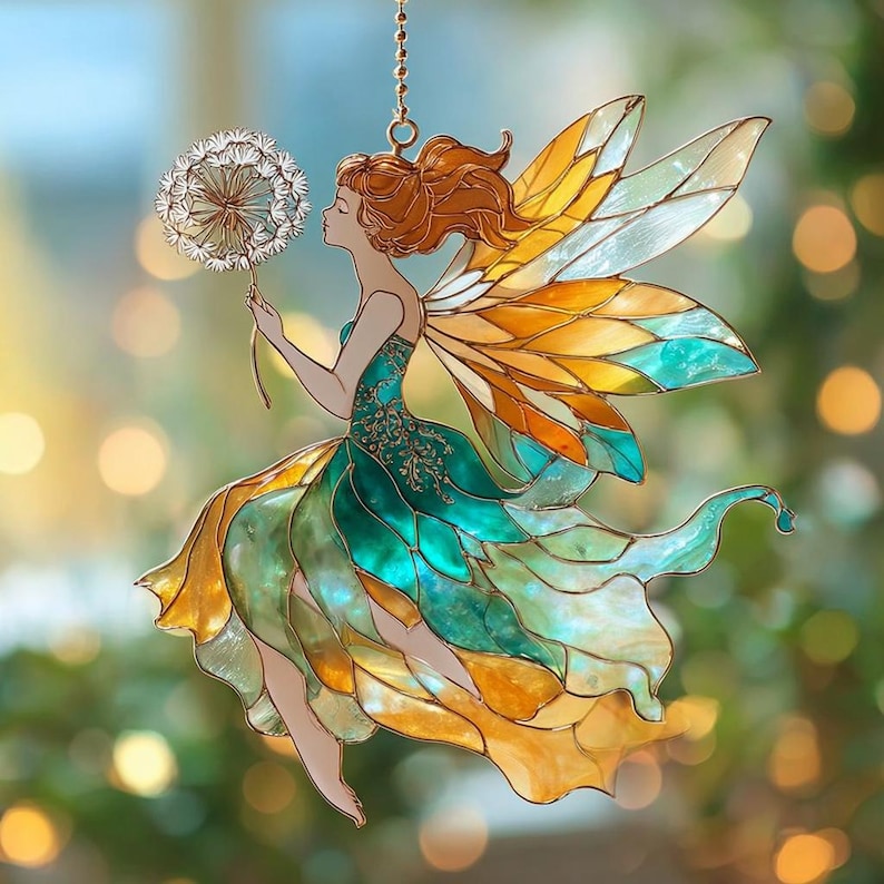 Acryl-Sonnenfänger Fensterschmuck verzauberter Wald