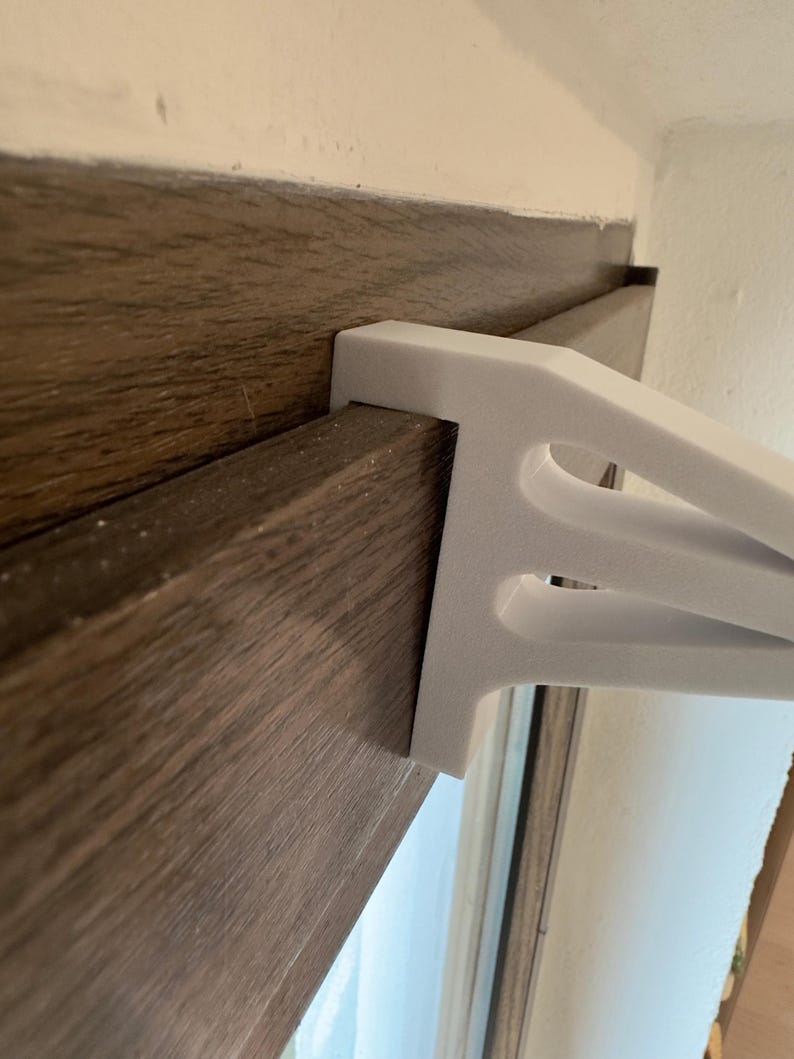 Fensterhaken 3D-Druck, Pflanzhaken ohne Bohren, Dekohalter für Pflanzen Lichter Deko, 13 cm, bis 3 kg, schwarz/weiß/grau