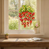 Roter Acryl-Sonnenfänger mit Blumenmuster, 10–45 cm, Deko-Aufhänger für Fenster